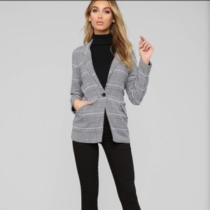 Plaid Blazer